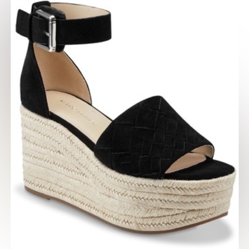 Marc Fischer Varin Espadrille Wedge Sandals, size 9, VEUC
